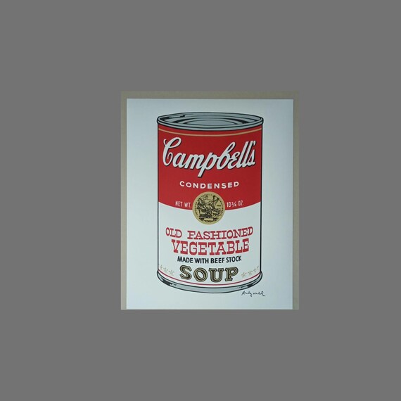 Andy WARHOL - Campbell's Soup Cans - Old Fashioned Vegetable