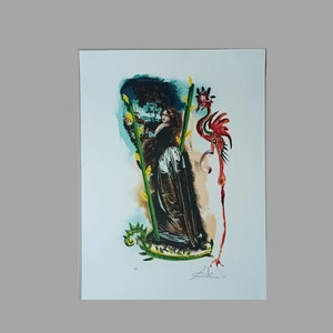 Salvador DALI - Lithograph - Hand signed in pencil - The two sticks