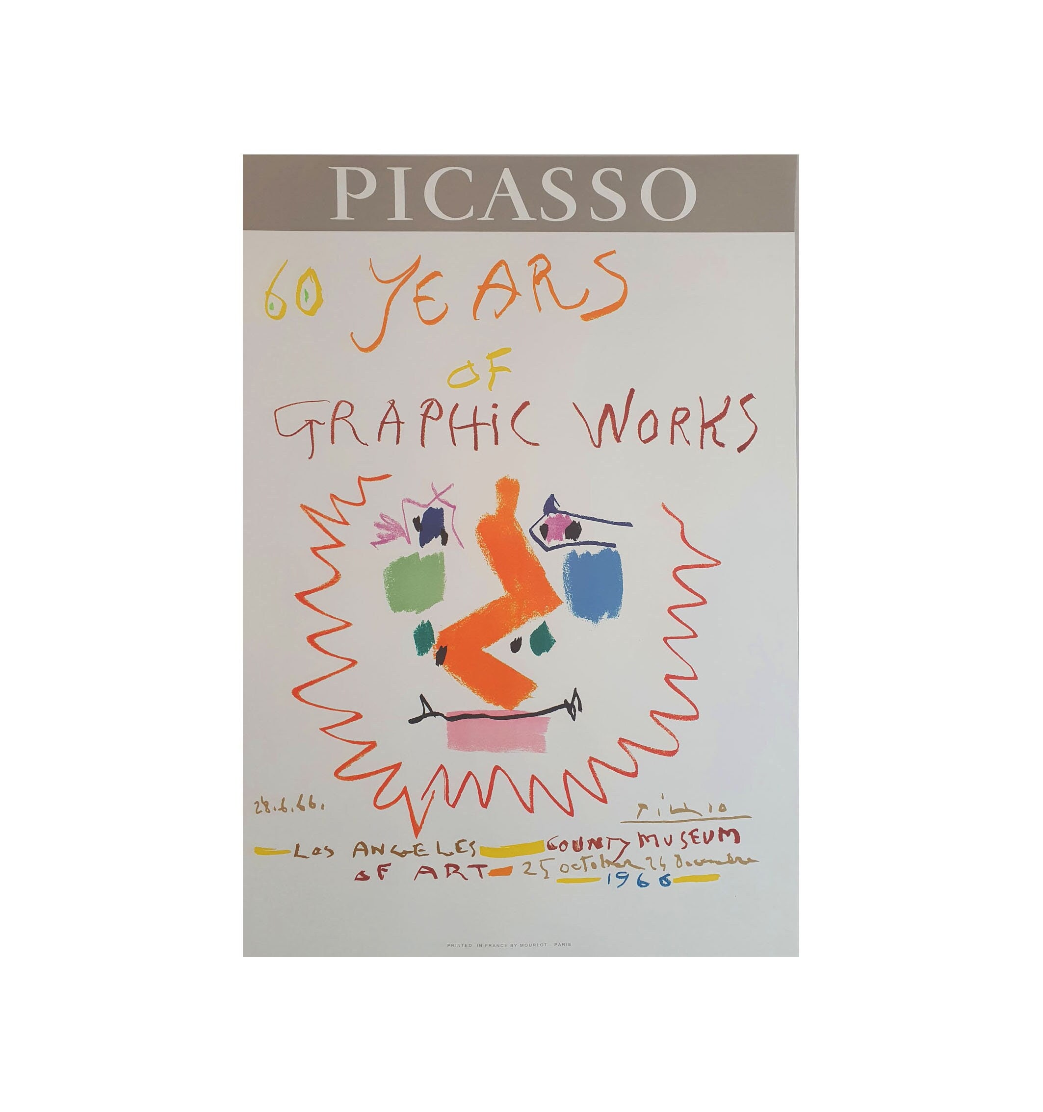 Pablo PICASSO - 60 years graphic works - Limited Edition - Poster