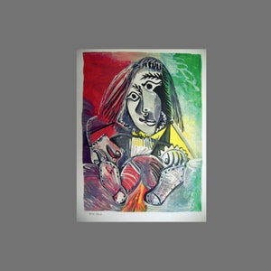 Pablo PICASSO - (limited) - Jeunesse #314 - Original handmade paper with deckle edge