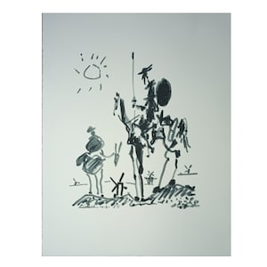 Pablo PICASSO - Don Quixote - Don Quixote and Sancho Panza - Limited Edition
