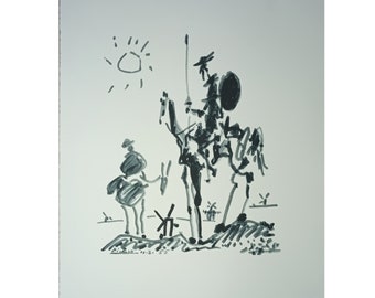 Pablo PICASSO - Don Quixote - Don Quixote and Sancho Panza - Limited Edition