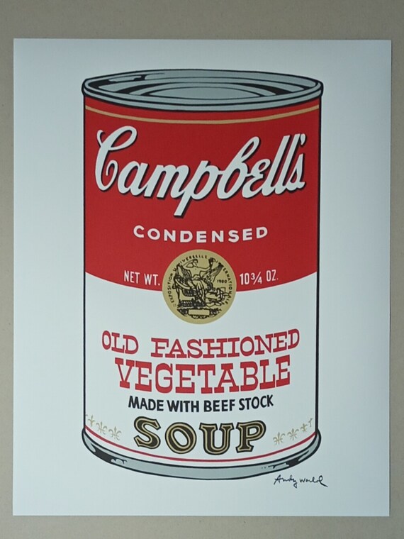Andy WARHOL - Campbell's Soup Cans - Old Fashioned Vegetable