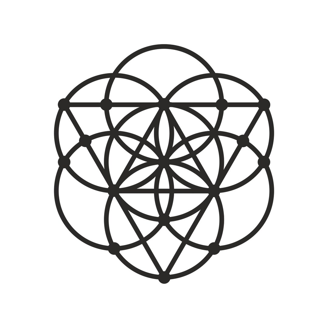 Seed of Life Sacred Geometry Wall Decor, Laser Cut Hanging for Home