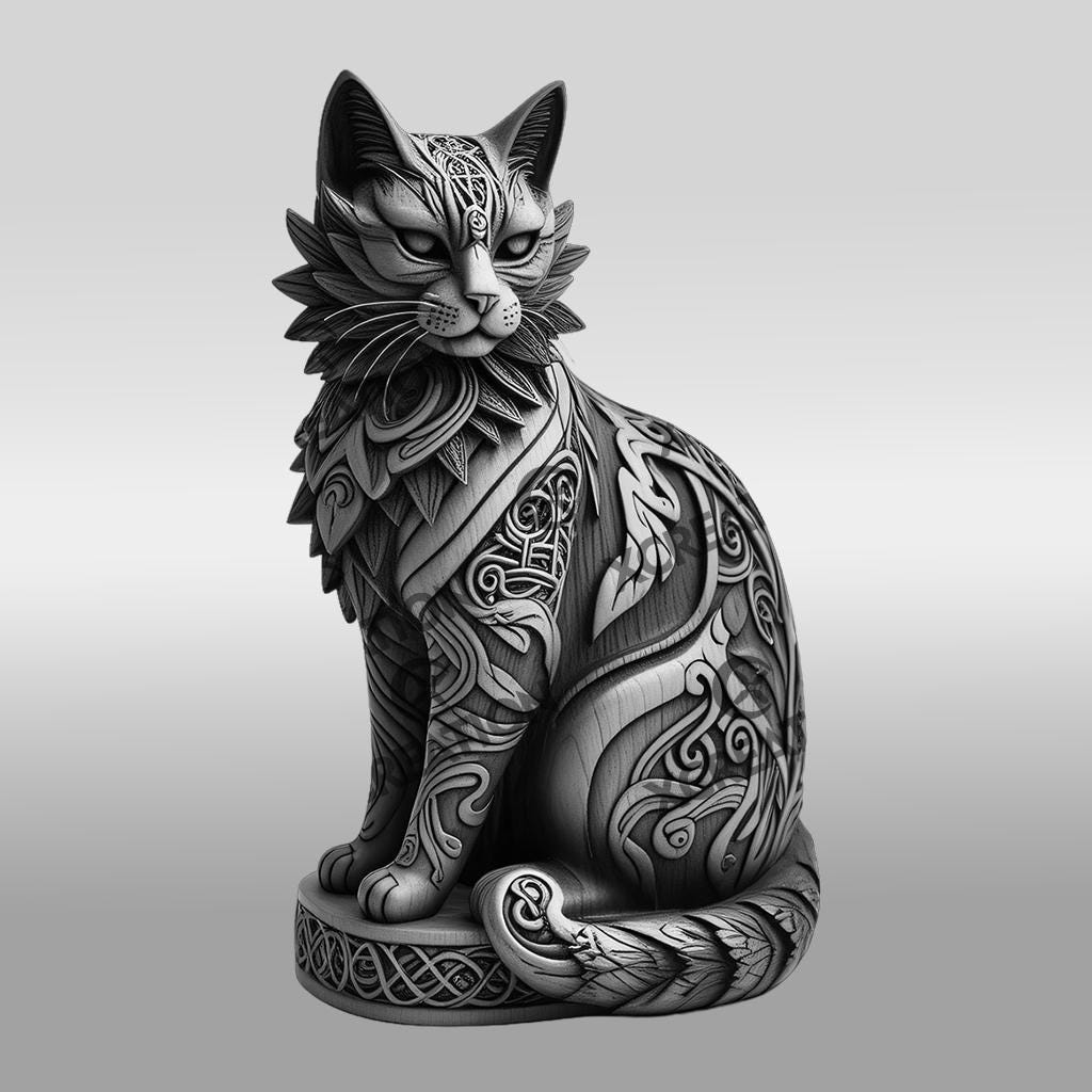 Archivo de grabado láser de gato con ilusión 3D, plantilla de grabado de  animales, decoración única para el hogar lista para láser, image size:1024x1024