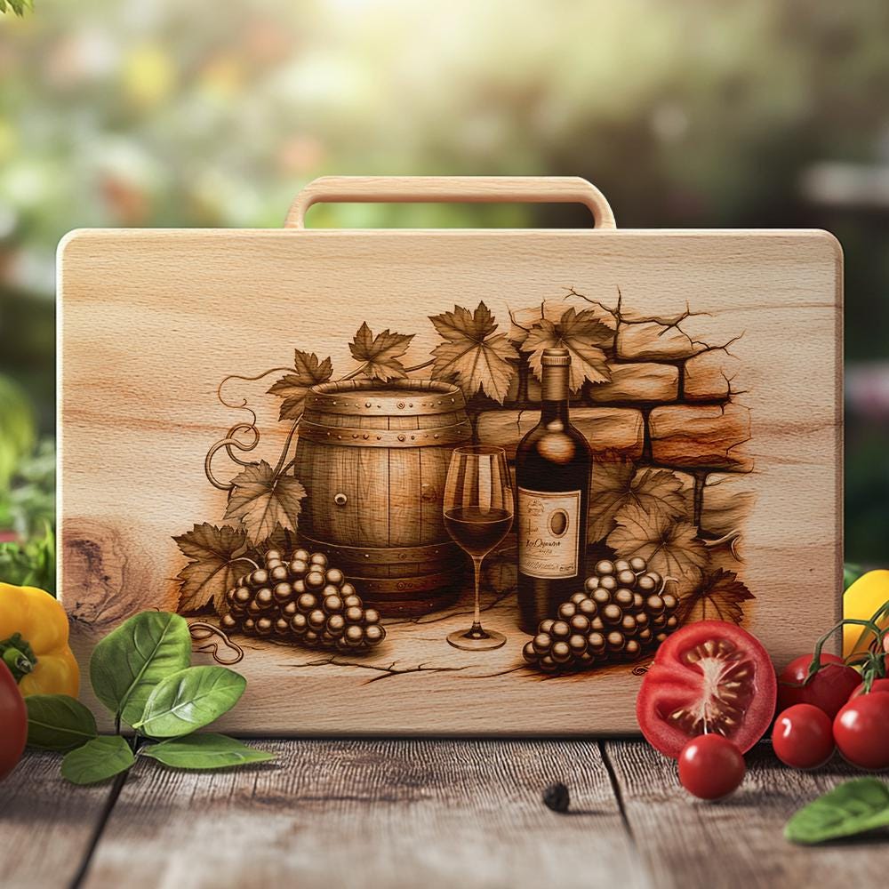 4 Stencil In Acrilico Per Manici Taglieri – Modelli Per Router Legno – Spessore 5 Mm – Fai Da Te Cucina – Regalo Natale (Stile Albero)