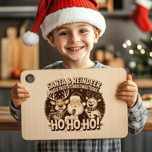 Christmas Reindeer Chopping Board Svg, Charcuterie Board Svg ...