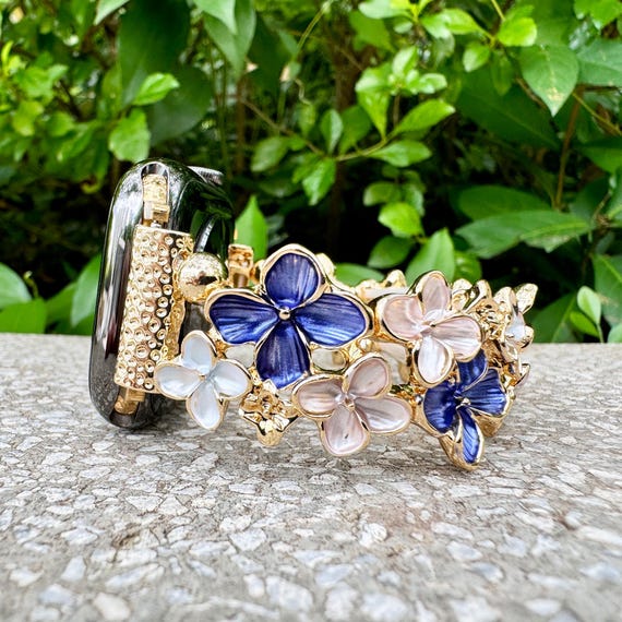 Midnight Elegance Floral Elegance Apple Watch Bands 38 40 42  display picture 2