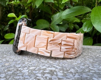 Rose Elegance Resin Elegant Apple Watch Band Bracelet Strap Series 10/9/8/7/6/5/4/3/2/1 SE 38 40 41 42 44 45 46 49mm Gifts Her Mom Birthday