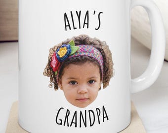Custom Baby Face Mug, Personalized Baby Face Photo Mug, Custom Ceramic Coffee Mug, Custom Baby Photo Mug, Custom Mug for Dad, Gift for Mom