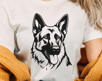 German Shepherd Shirt, Unisex Dog Lover Tee, German Shepherd T-shirt, German Shepherd Owner Gift, Dog Mom Shirt, Shepherd Lover Gift