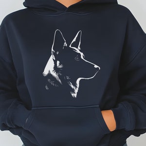 German Shepherd Silhouette Hoodie
