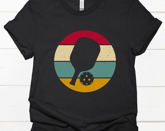 Men's Pickleball Shirt, Women's Pickleball Shirt, Unisex Retro Pickleball T-Shirt, Pickleball Gift, Paddleball T-shirt, Racquetball Shirt