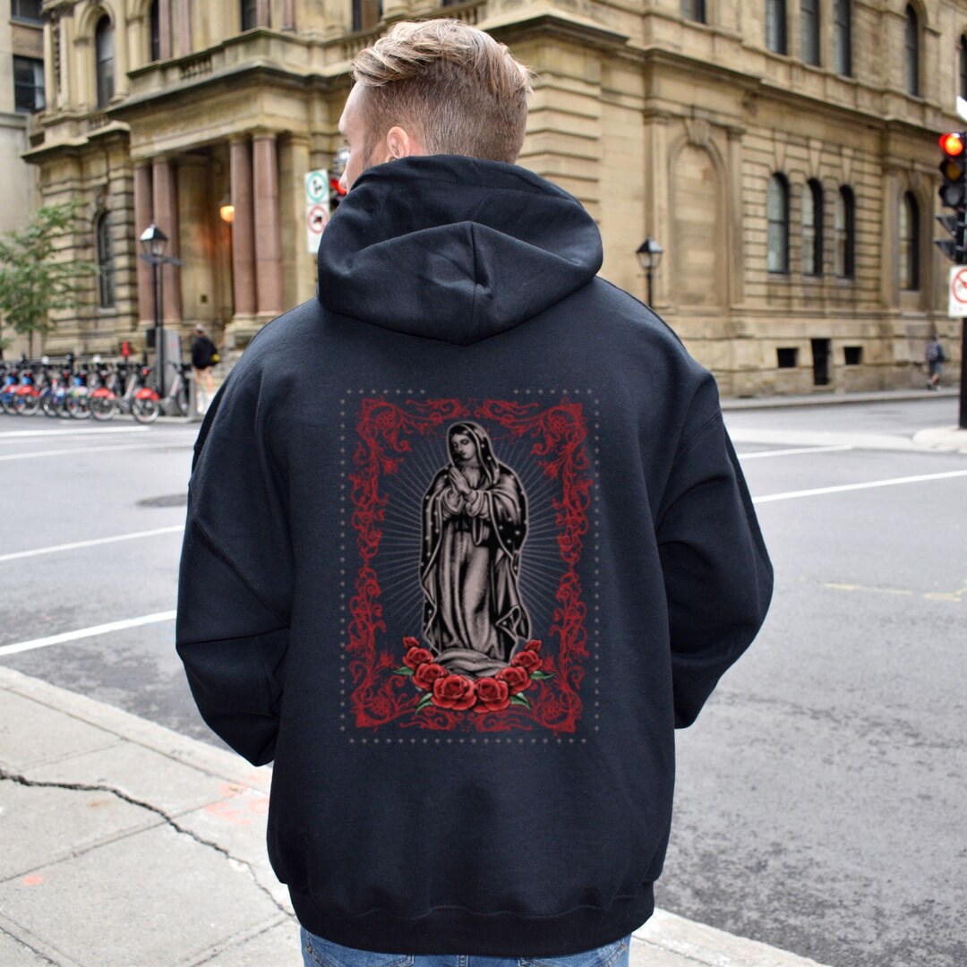 【maru】juemi Saint Mary Zip-up Hoodie Saint Mary Zip-up Hoodie – JUEMI