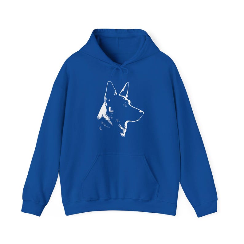 Dog Silhouette Hoodie, Unisex Dog Lover Hoodie, German Shepherd Silhouette Hoodie, German Shepherd Owner Gift, Dog Mom Hoodie image 8