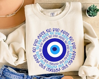 Evil Eye Sweatshirt, Turkish Evil Eye Sweatshirt, Protection Sweatshirt, Womens Eye Sweater, Third Eye Bohemian Evil Eye Crewneck Sweatshirt
