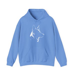 Dog Silhouette Hoodie, Unisex Dog Lover Hoodie, German Shepherd Silhouette Hoodie, German Shepherd Owner Gift, Dog Mom Hoodie image 5
