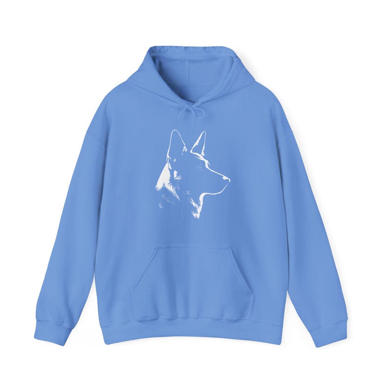 Dog Silhouette Hoodie, Unisex Dog Lover Hoodie, German Shepherd Silhouette Hoodie, German Shepherd Owner Gift, Dog Mom Hoodie image 5