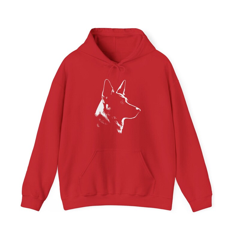 Dog Silhouette Hoodie, Unisex Dog Lover Hoodie, German Shepherd Silhouette Hoodie, German Shepherd Owner Gift, Dog Mom Hoodie image 7