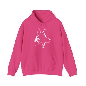 Dog Silhouette Hoodie, Unisex Dog Lover Hoodie, German Shepherd Silhouette Hoodie, German Shepherd Owner Gift, Dog Mom Hoodie image 6