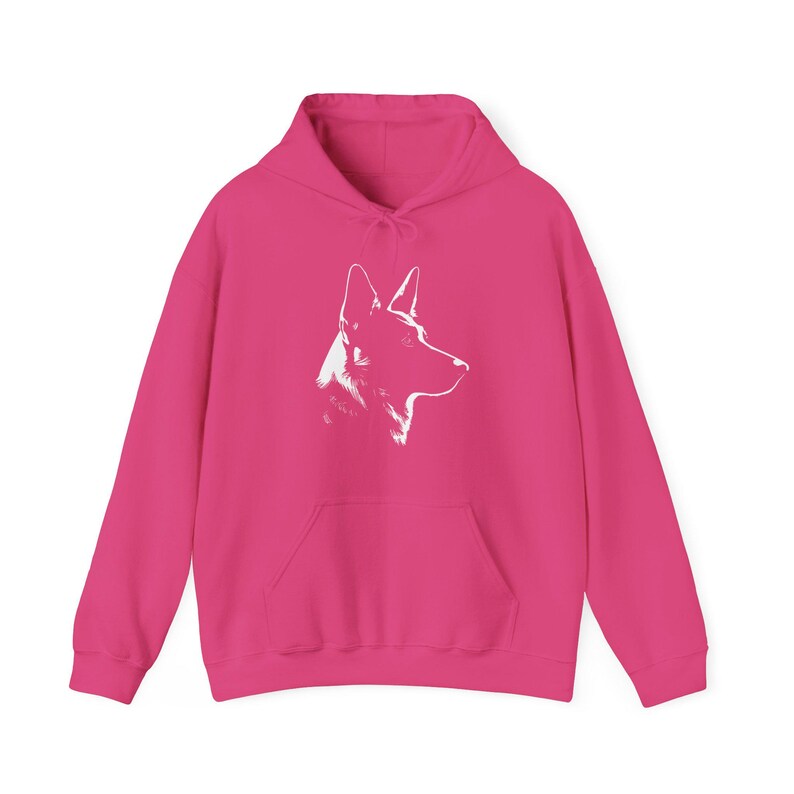 Dog Silhouette Hoodie, Unisex Dog Lover Hoodie, German Shepherd Silhouette Hoodie, German Shepherd Owner Gift, Dog Mom Hoodie image 6