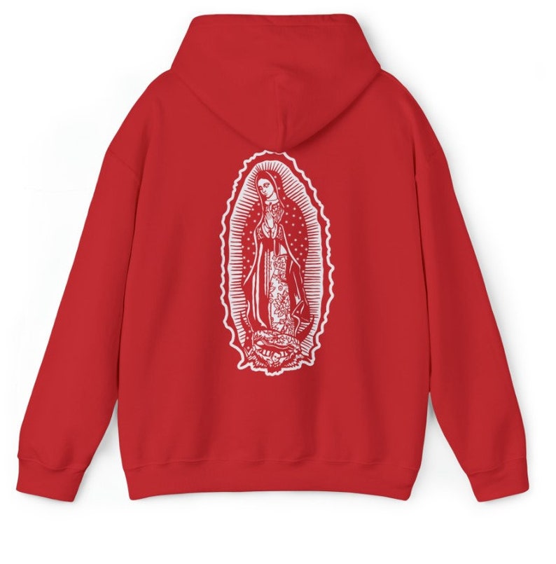 Guadalupe Sweatshirt, Virgin De Guadalupe Pullover Hoodie, Our Lady of