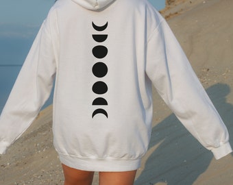 Just a Phase Hoodie, Moon Phases Hoodie, Women's Pullover Hoodie, Celestial Hoodie, Moon Phase Sweater, Unisex Moon Hoodie
