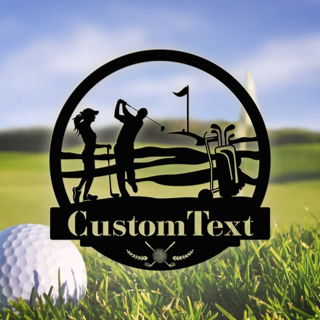 Golf Metal Sign Golf Metal Wall Art Golf Metal Sign Golf Etsy