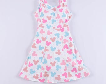 Mickey Mouse Skater Dress: Theme Park Inspired - Built-in Shorts