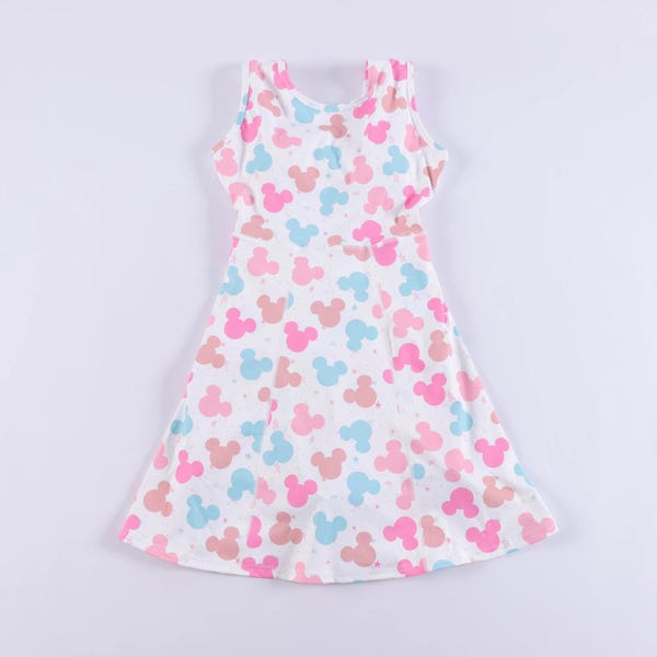 Mickey Mouse Skater Dress: Theme Park Inspired - Built-in Shorts
