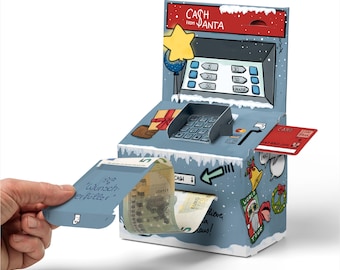 SURPRISA Money-O-Mat Cash Machine, Creative money gift packaging in street-style design for special occasions, confirmation, Christmas