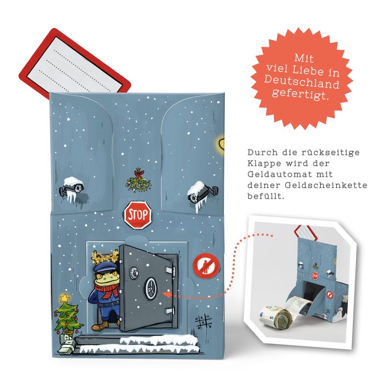 SURPRISA Money-O-Mat Cash Machine, Creative money gift packaging in street-style design for special occasions, confirmation, Christmas image 6