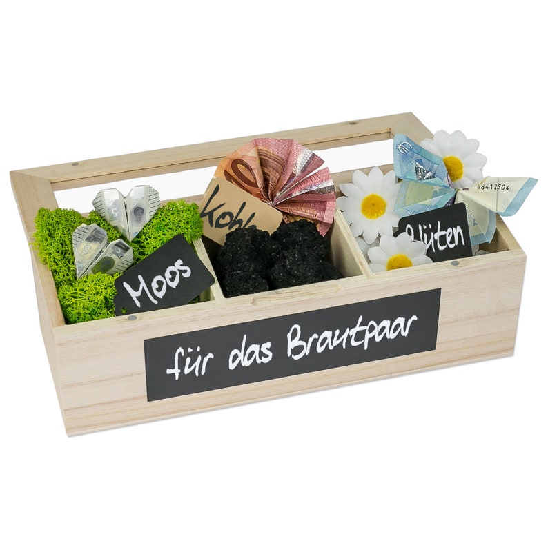 SURPRISA Schotter Schatulle 3er kreative Verpackung für Geldgeschenke und persönliche Geschenkbox zum Geburtstag, Jugendweihe oder Hochzeit zdjęcie 5