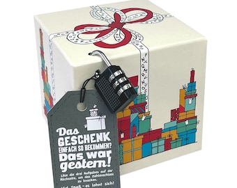 SURPRISA Rätselbox, Geschenkbox, Geldgeschenke Verpackung, Gutscheine zum Geburtstag, Jugendweihe oder Hochzeit, Geschenkrätsel