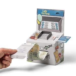 SURPRISA Geld-O-Mat Cash Machine, Kreative Geldgeschenk-Verpackung im Street-Style Design für besondere Anlässe, Jugendweihe, Weihnachten
