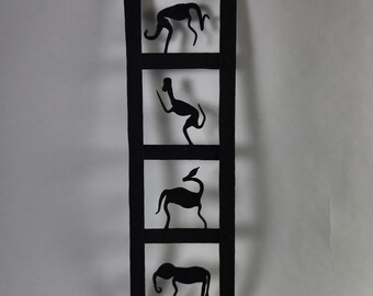 Handmade Tribal Animals Wall Mount, Antique Wall Decor | Home Wall Decoration - Housewarming Gift