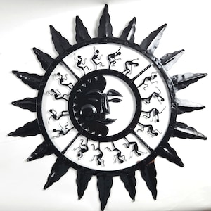 Sun Wall Art Decor, Metal Sun Wall Art Decor, Handmade Tribal Art Sun Wall Hanging Decoration