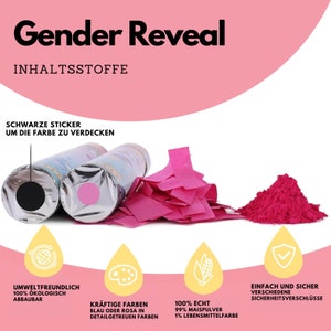 Gender Reveal Fire Extinguisher Free Confetti Cannon Powder Spray 100g Gender Reveal Boy or Girl Boy or Girl image 5