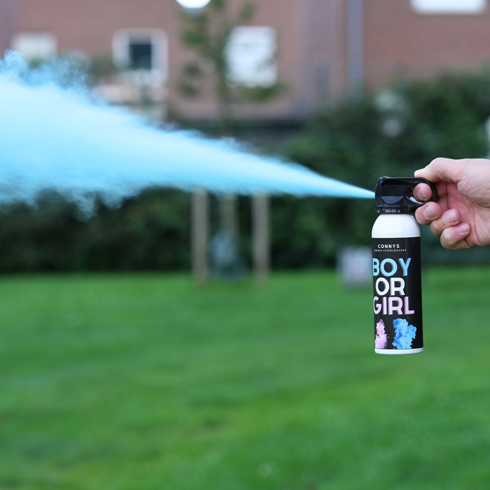 Gender Reveal Fire Extinguisher Free Confetti Cannon Powder Spray 100g