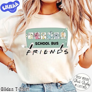 Elephant and Piggie School Bus Shirt, Friends Shirt, Read &quot;Mo&quot; Book Shirt, Piggie Elephant Book Teacher Shirt, Pigeon Mo Willems Teacher Tee