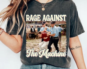 Bernie Sanders,Fight Oligarchy Tour Shirt, Political Activism T-Shirt,1963 Arrest Photo, Rage Against The Machine, Resistance Tee,Anti Trump