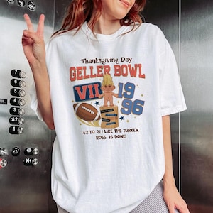 Geller Cup Champion T-Shirt, Friendsgiving Ross & Monica, Funny Thanksgiving Football Shirt, Geller Cup Champ Sweatshirt, Thanksgiving Gift