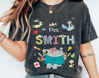 Personalized Teacher Shirt, Elephant And Piggie Shirt, Mo Willems Teacher Shirt, Teacher Shirts, Teacher Gift, Teacher Group Matching Shirts