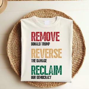 Remove Reverse Reclaim Protest Shirt, Hands Off Protest TShirt, Anti Trump Tshirt, Political Activism Tee, Save Public Lands, Liberal Shirt
