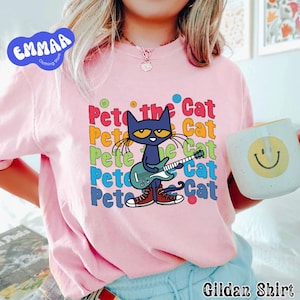 Pete The Cat Groovy Cat T-Shirt, die coole Katze zurück zu Schult-shirt, Kinderbuchgeschenk, niedliches Groovy Cat Sweatshirt, Kindergärtnerin
