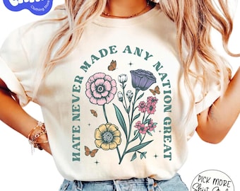 Subtle Floral Anti Trump shirt,Fuck Trump Floral Shirt,Protest Trump tshirt,Resist Trump tee,FDT tshirt,Anti Trump Apparel,Anti Trump Outfit