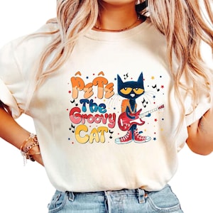 Pete die Katze Es ist alles Groovy Shirt, die coole Katze zurück zu Schult-shirt, Buchgeschenke der Kinder, Groovy Katzen-Sweatshirt, Kindergärtnerin