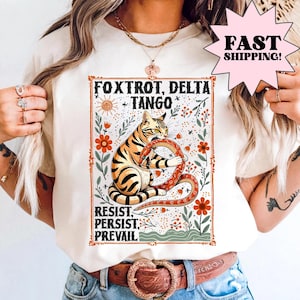 Subtle Anti Trump Shirt, FDT Shirt, Foxtrot Delta Tango Anti MAGA T Shirt, Liberal Shirt, Gift for Democrat, Feminist Shirt, Political Shirt