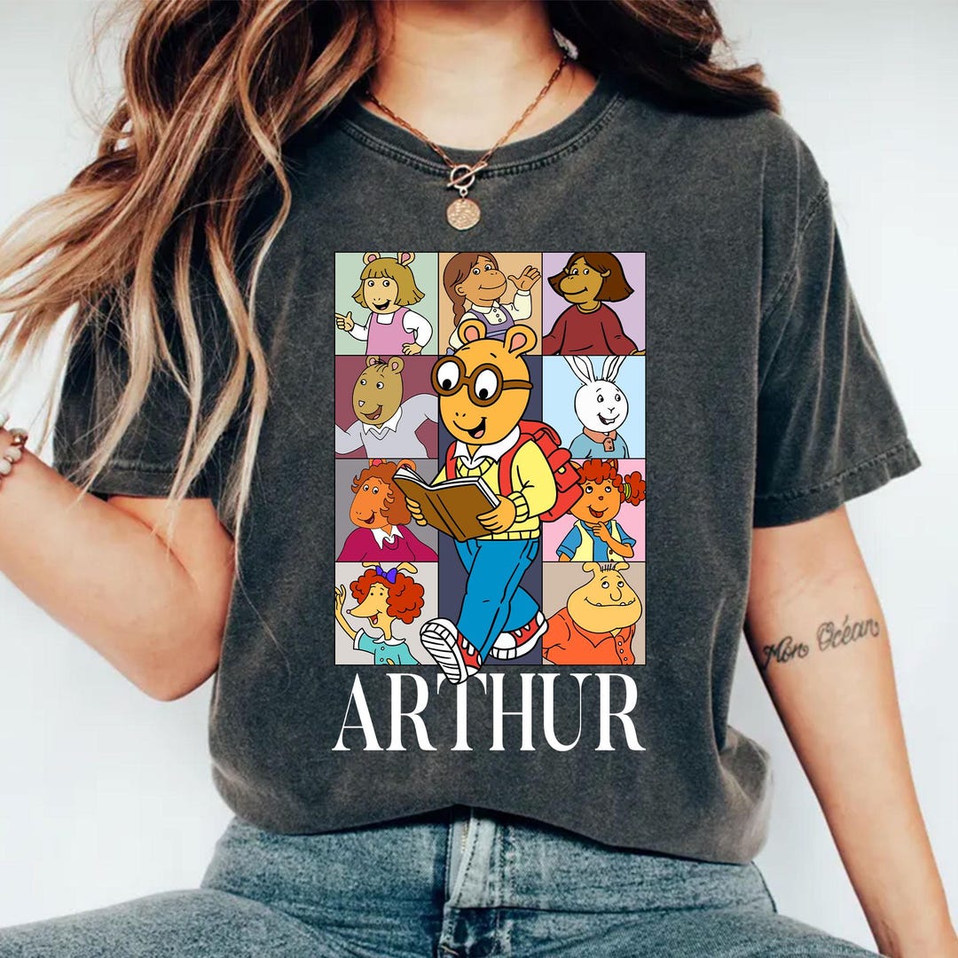 Arthur TV Show T-shirt, Arthur and Friends Crewneck, PBS Kids Tee, 90s ...