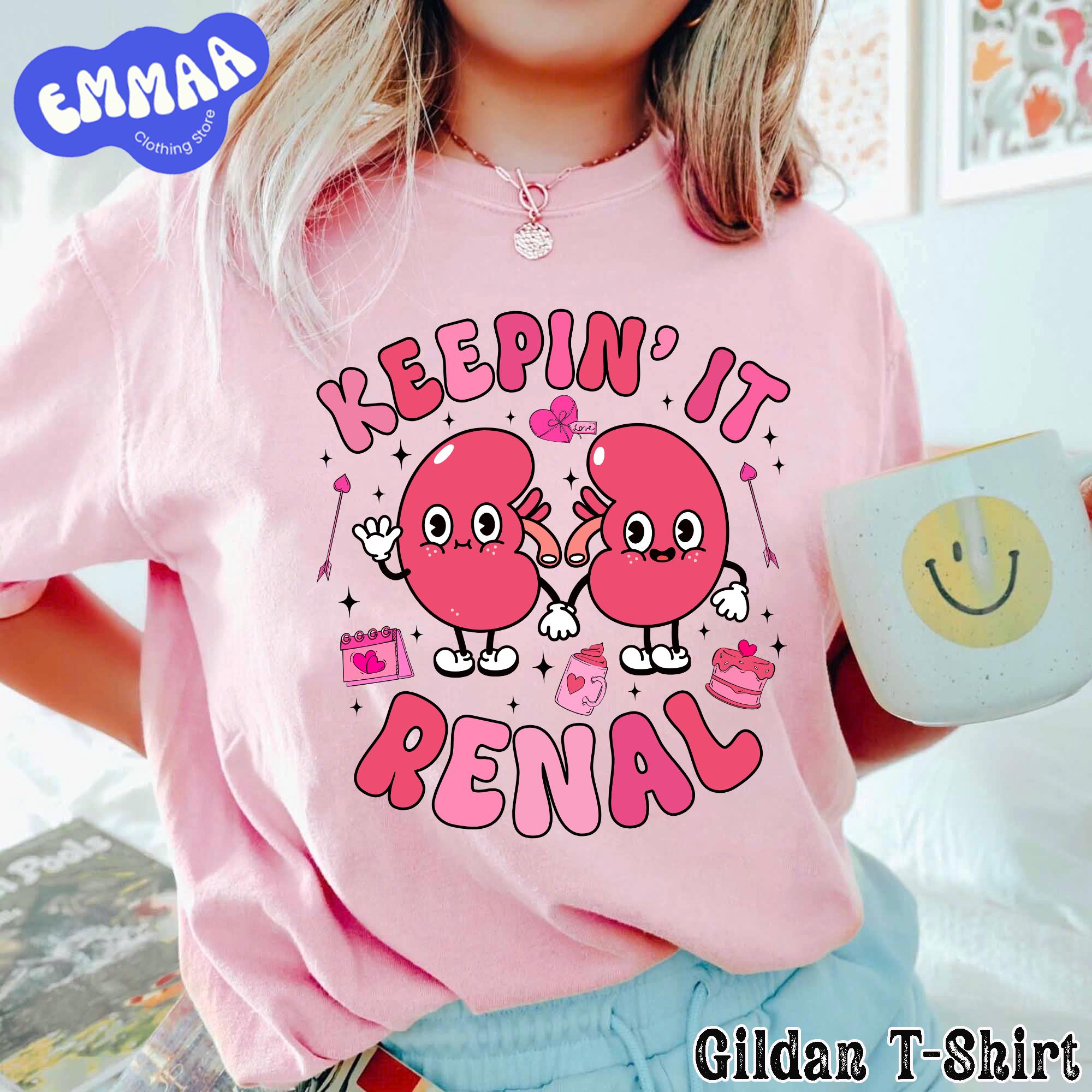 Keepin' It Renal Nephrology Dialysis Nurse Valentine Shirt, Dialysis Nurse Tee, Nephrology Nurse Shirt, Dialysis Tech Shirt, Nurse Life Tee
